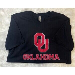 New Oklahoma Sooners Shirt Men’s Large Black College Sports Apparel
